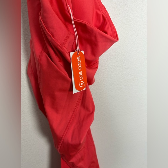 LOS OJOS Yoga Pants High Waist Tummy Control Workout Leggings w/Pockets Women M - Picture 6 of 7